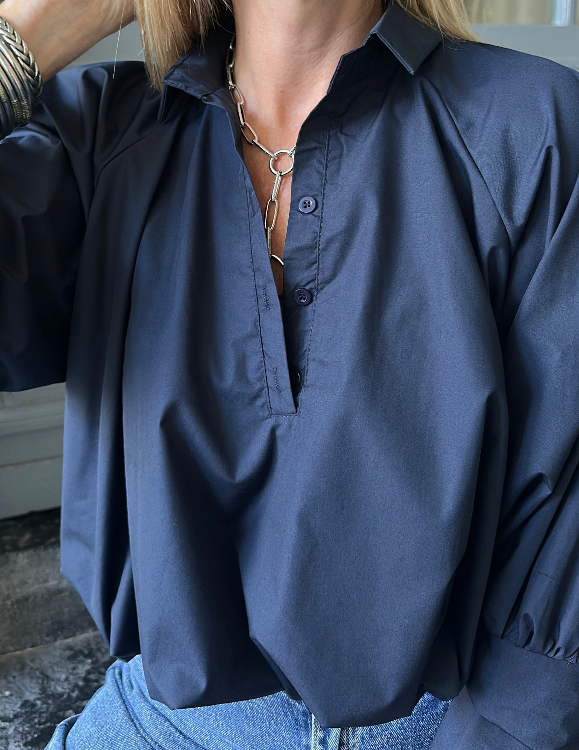 Chemisier SAM Bleu marine