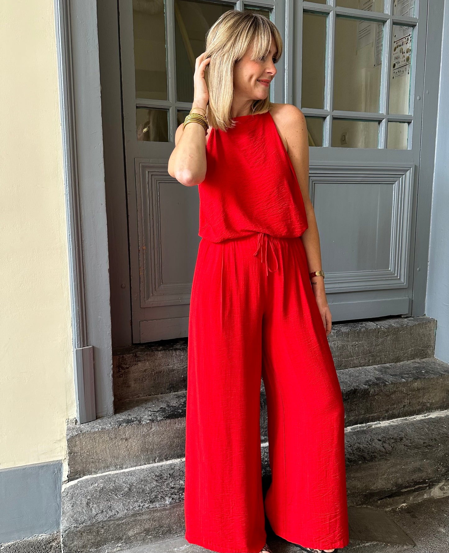 Pantalon BIBA Rouge