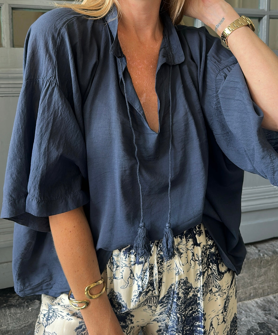 Blouse ANITA Bleu marine