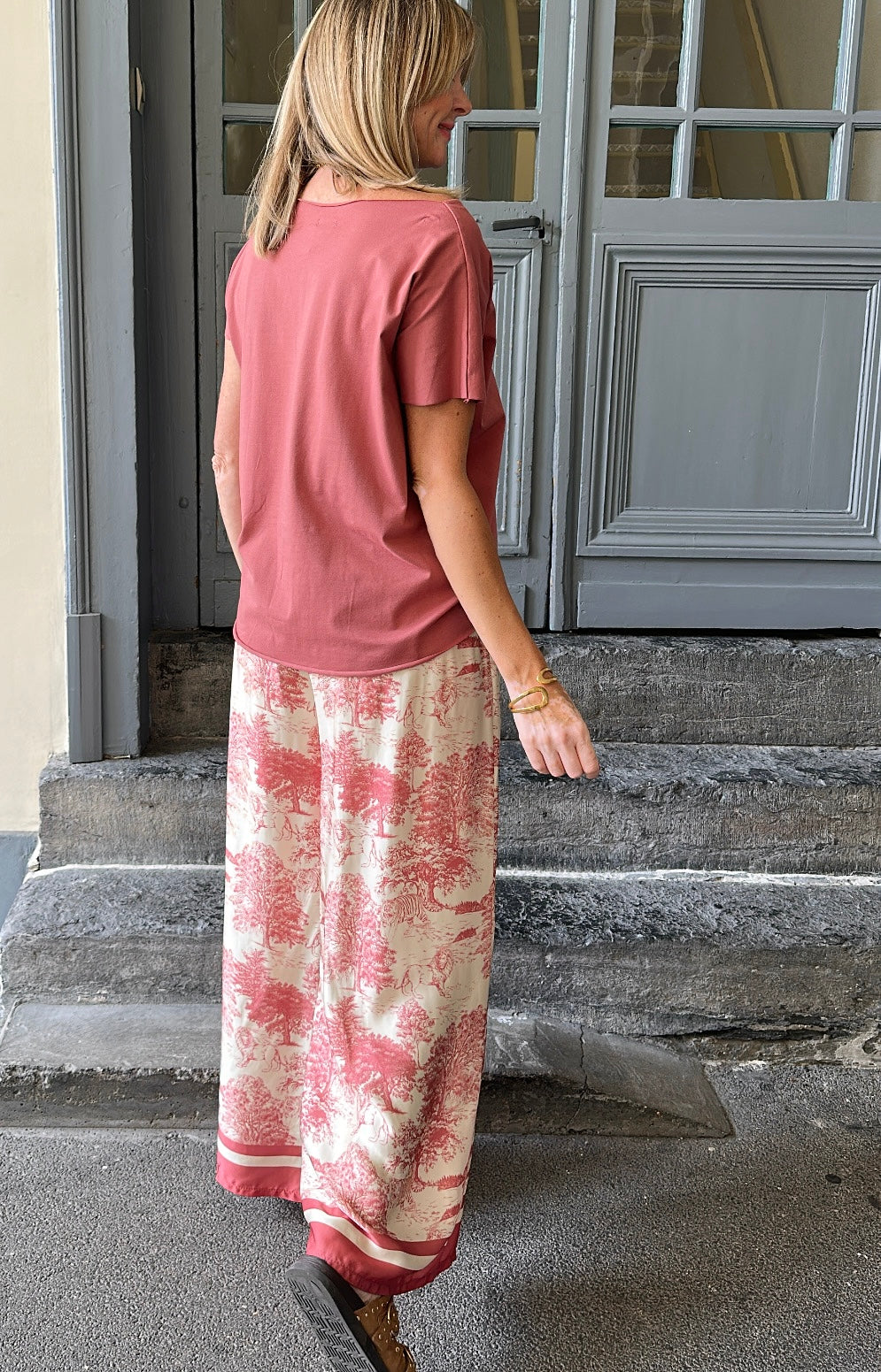 Pantalon LEON Vieux rose