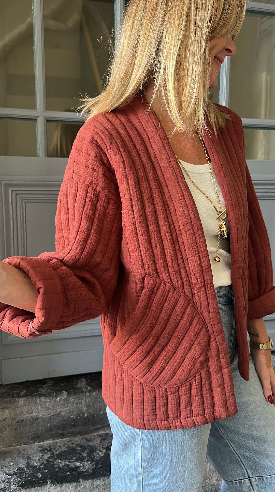 Kimono CHRIS Terracota