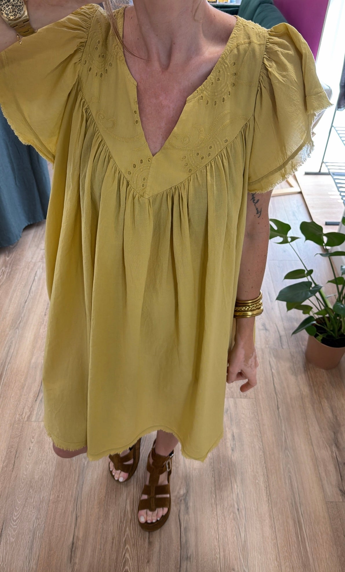 Robe MONISE Jaune