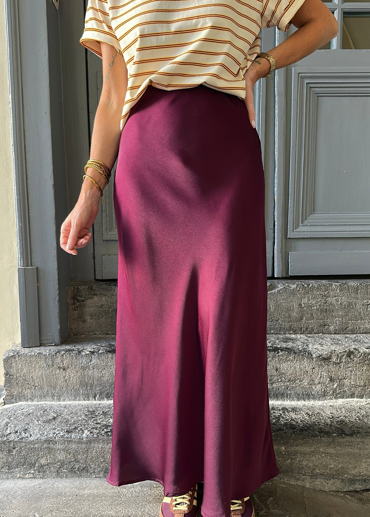 Jupe HELENA Bordeaux