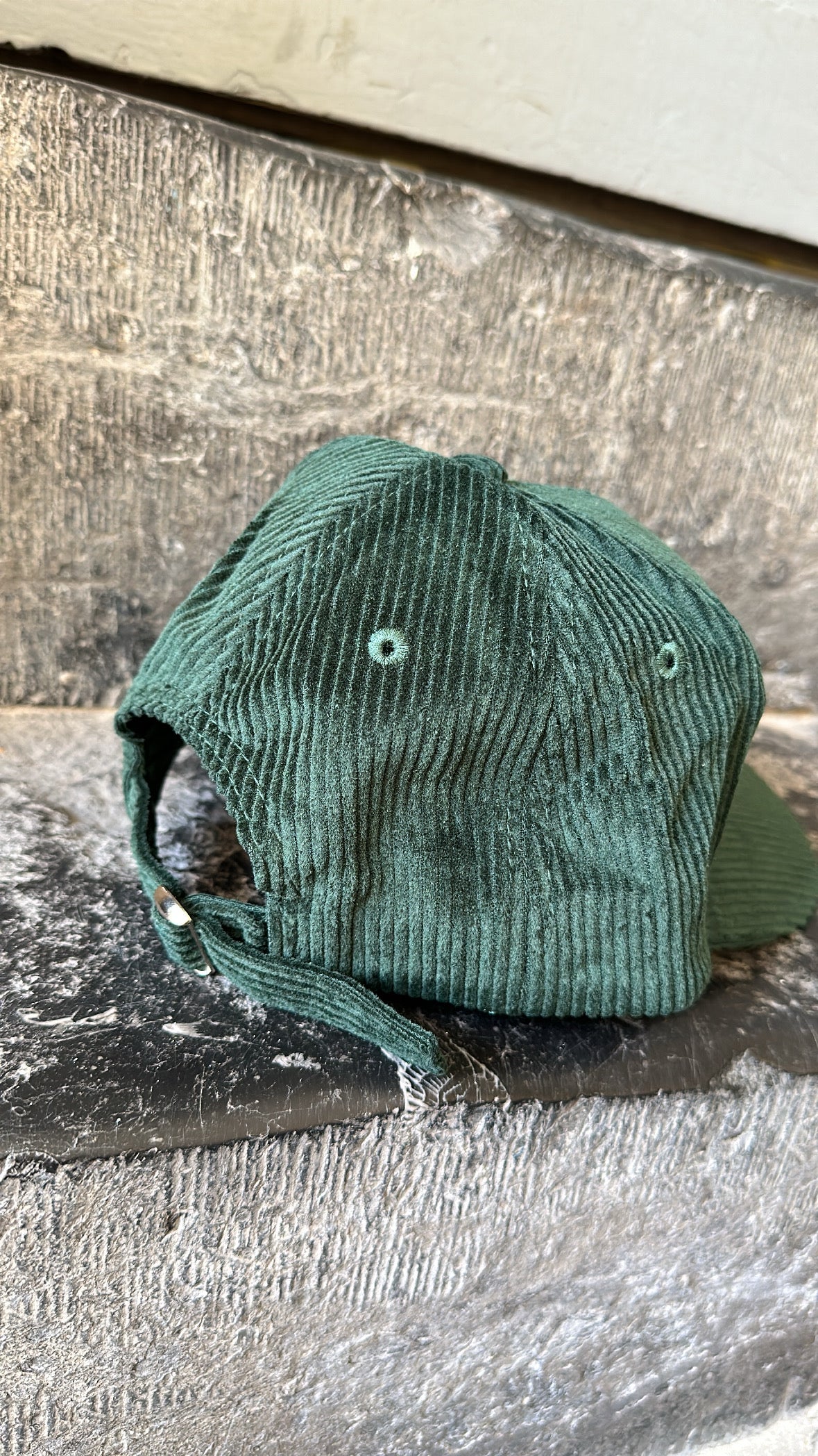 Casquette JENNY Velours vert PIECES