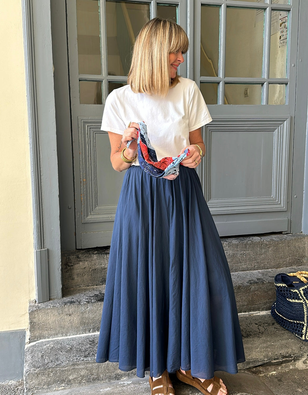 Jupe CHRISTINA Marine