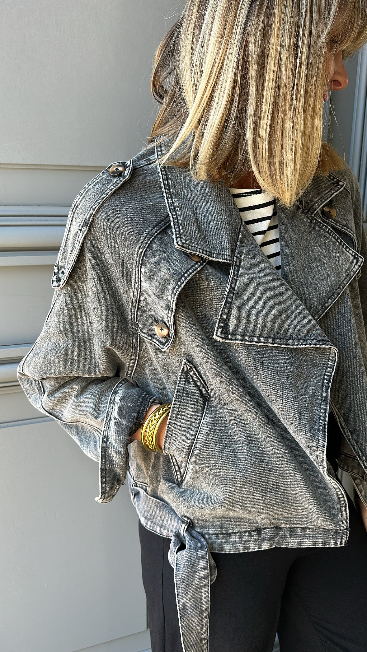 Veste SIRIELLE Gris Délavé