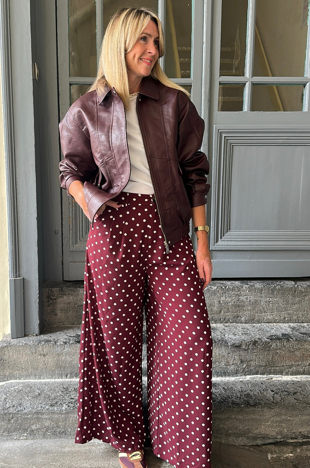 Pantalon OSCAR Bordeaux