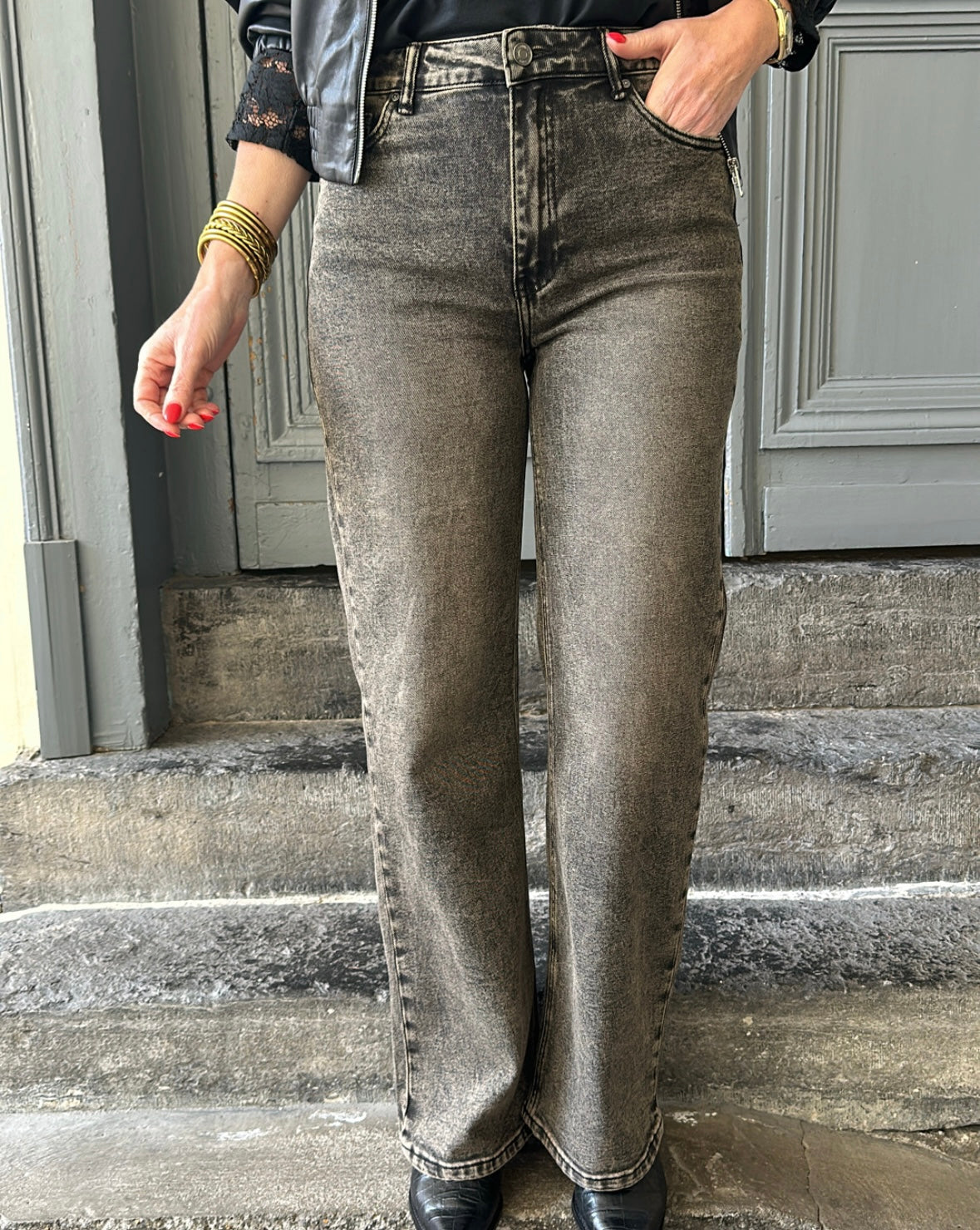 Jean Wide CÔME Dirty Grey