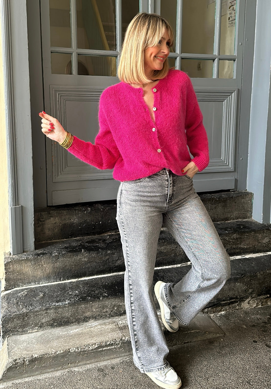 Gilet ÉMILE Fushia