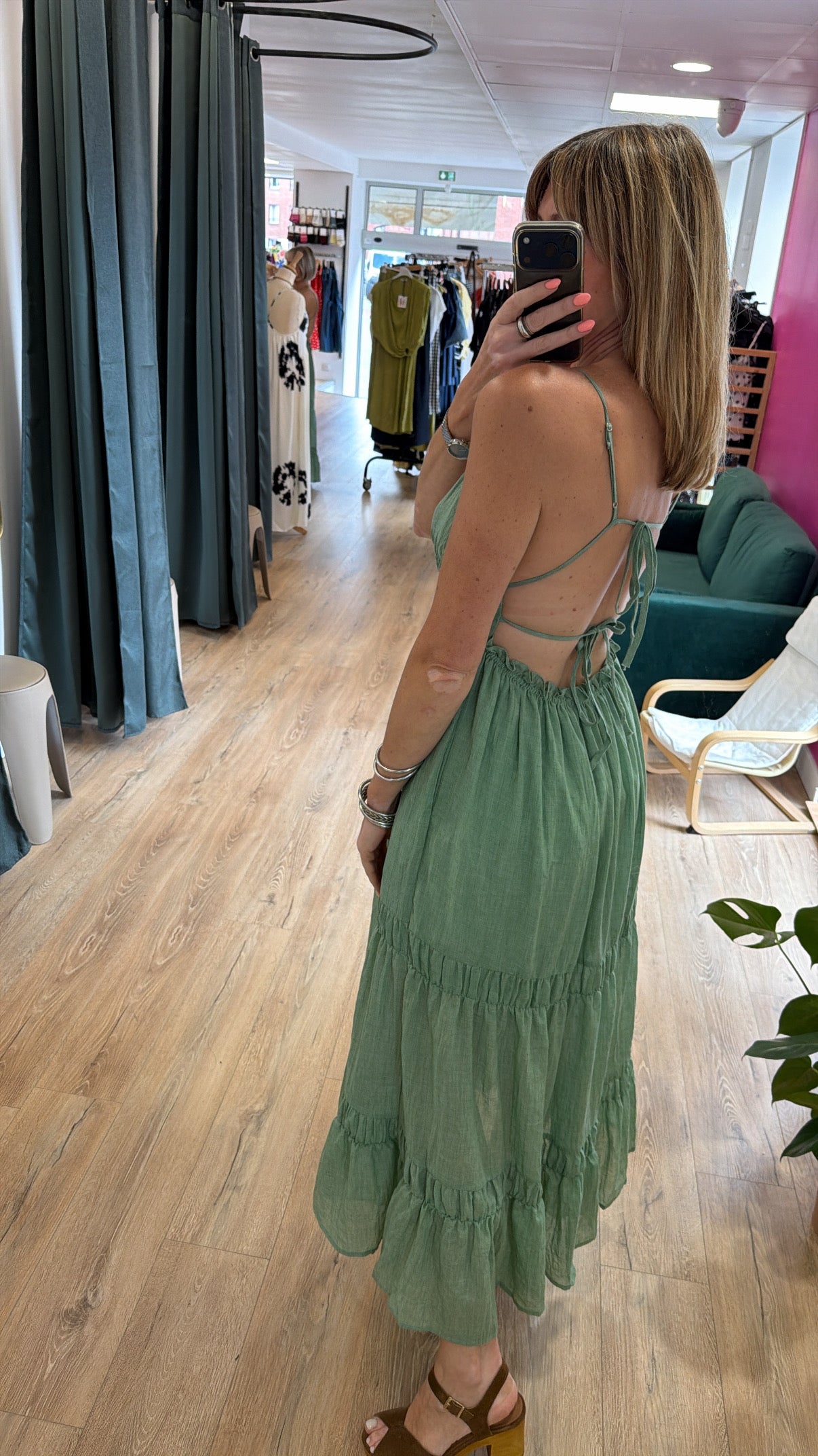 Robe ANABELLE Verte