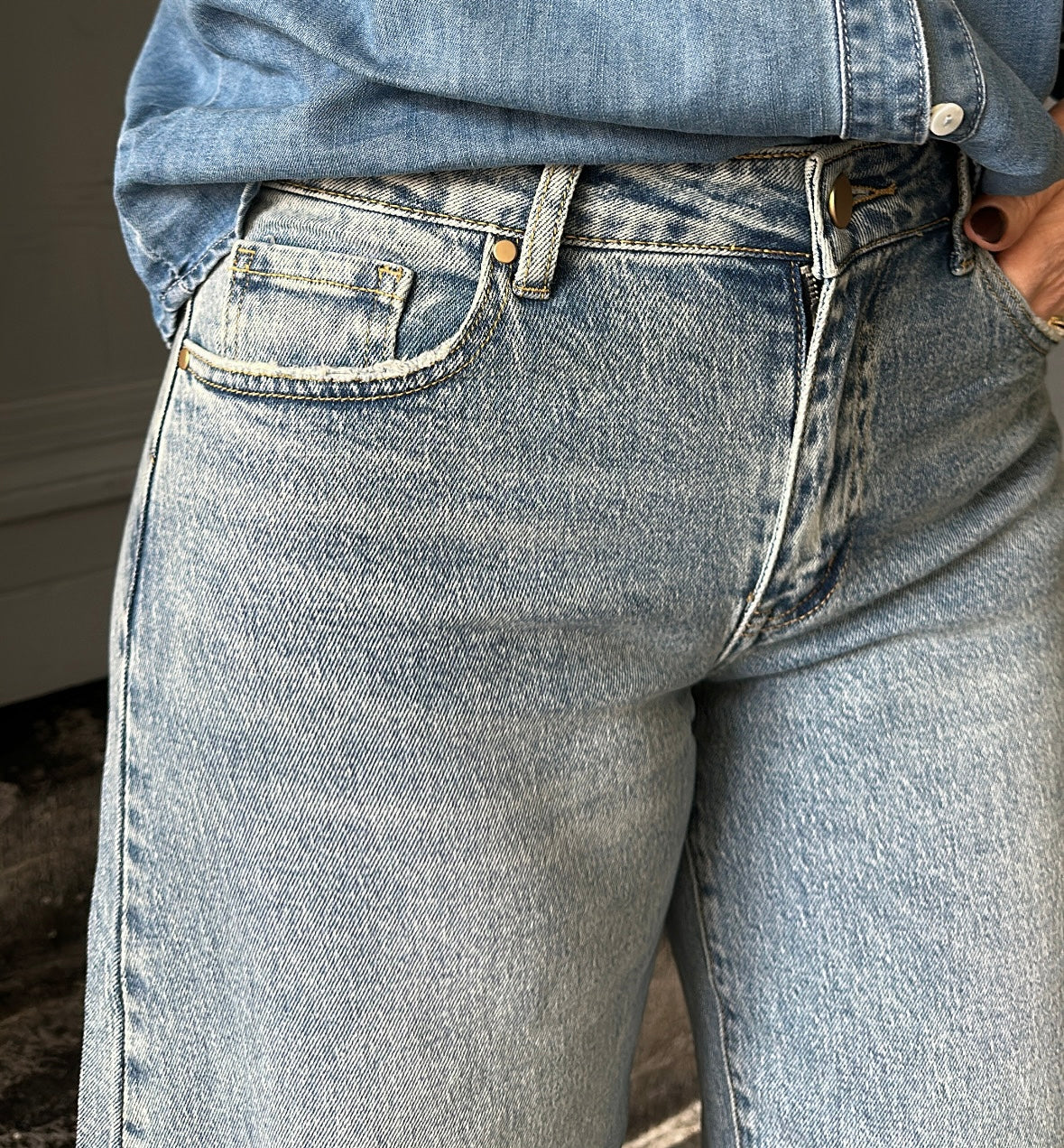 Jean barrel MARCO Denim clair