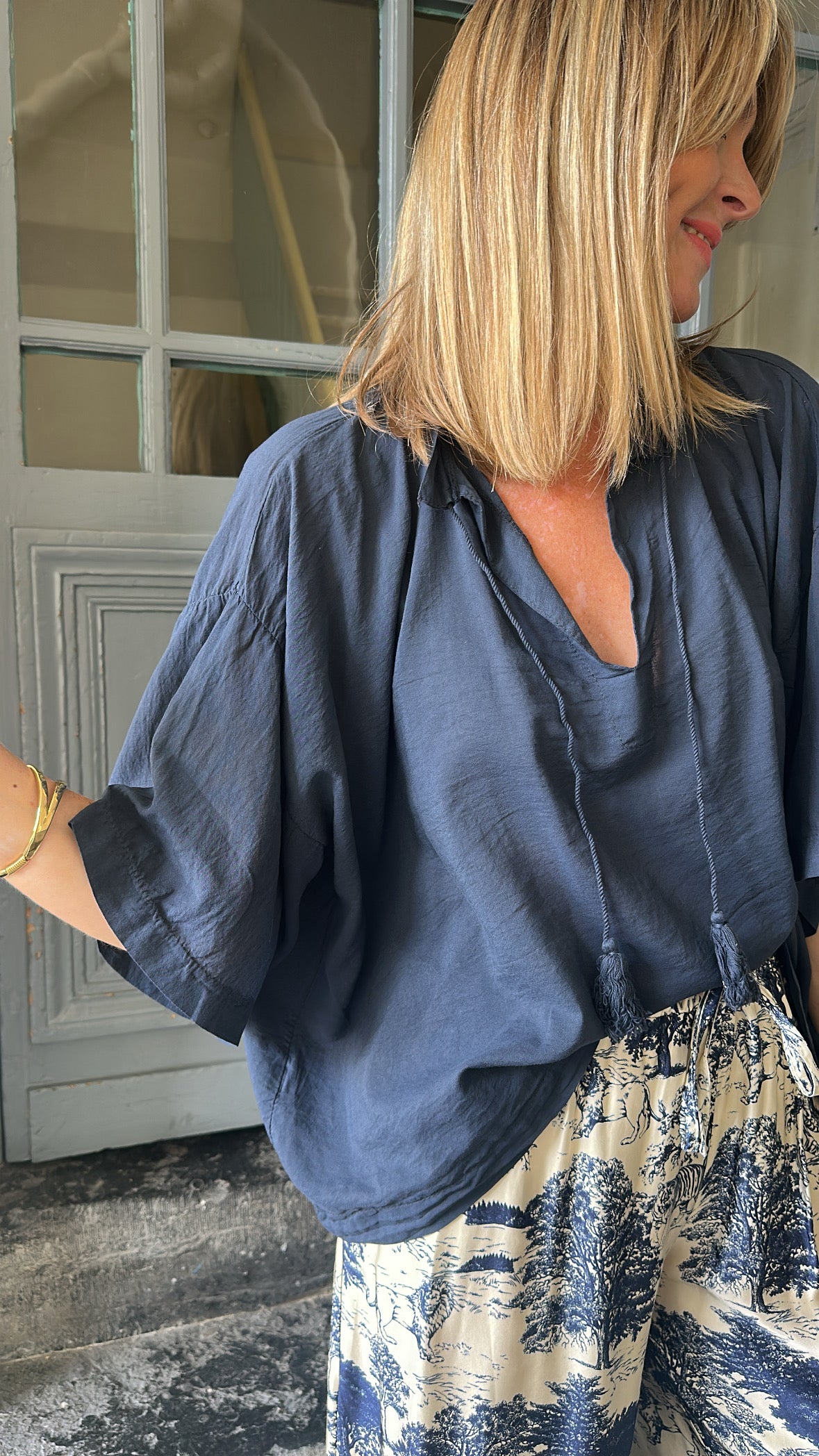 Blouse ANITA Bleu marine