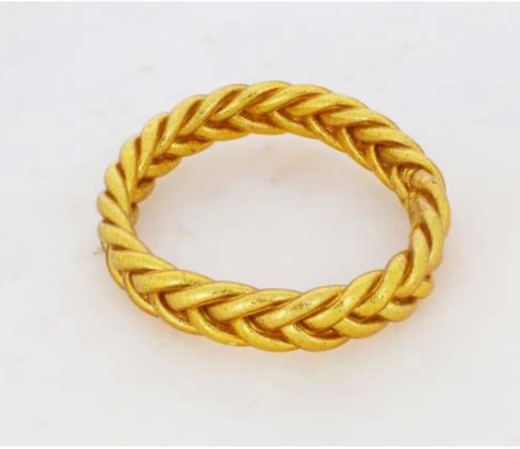 Joncs tressés BOUDDHISTES Dorés