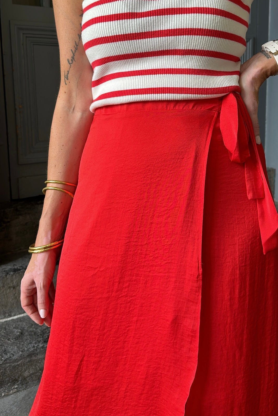 Jupe LISA Rouge/corail
