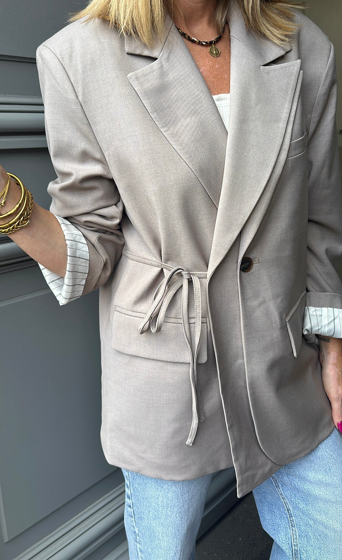 Blazer NOÉMIE Taupe