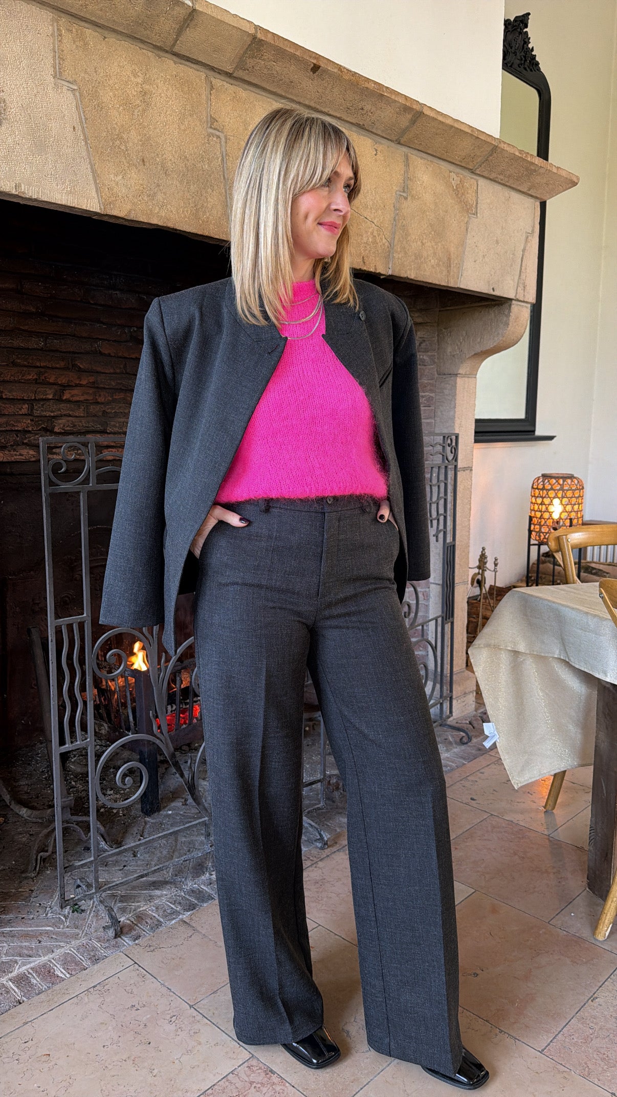 Pantalon MYLÈNE Gris