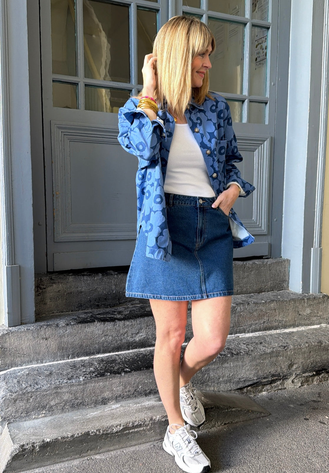 Jupe ABBI denim PIECES