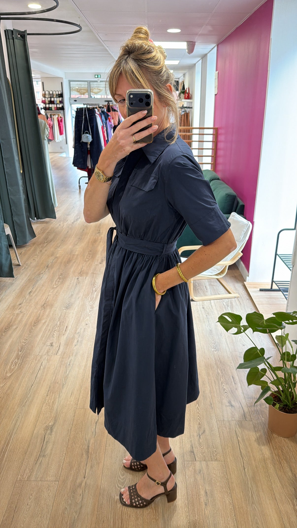 Robe ALIONA Bleu marine