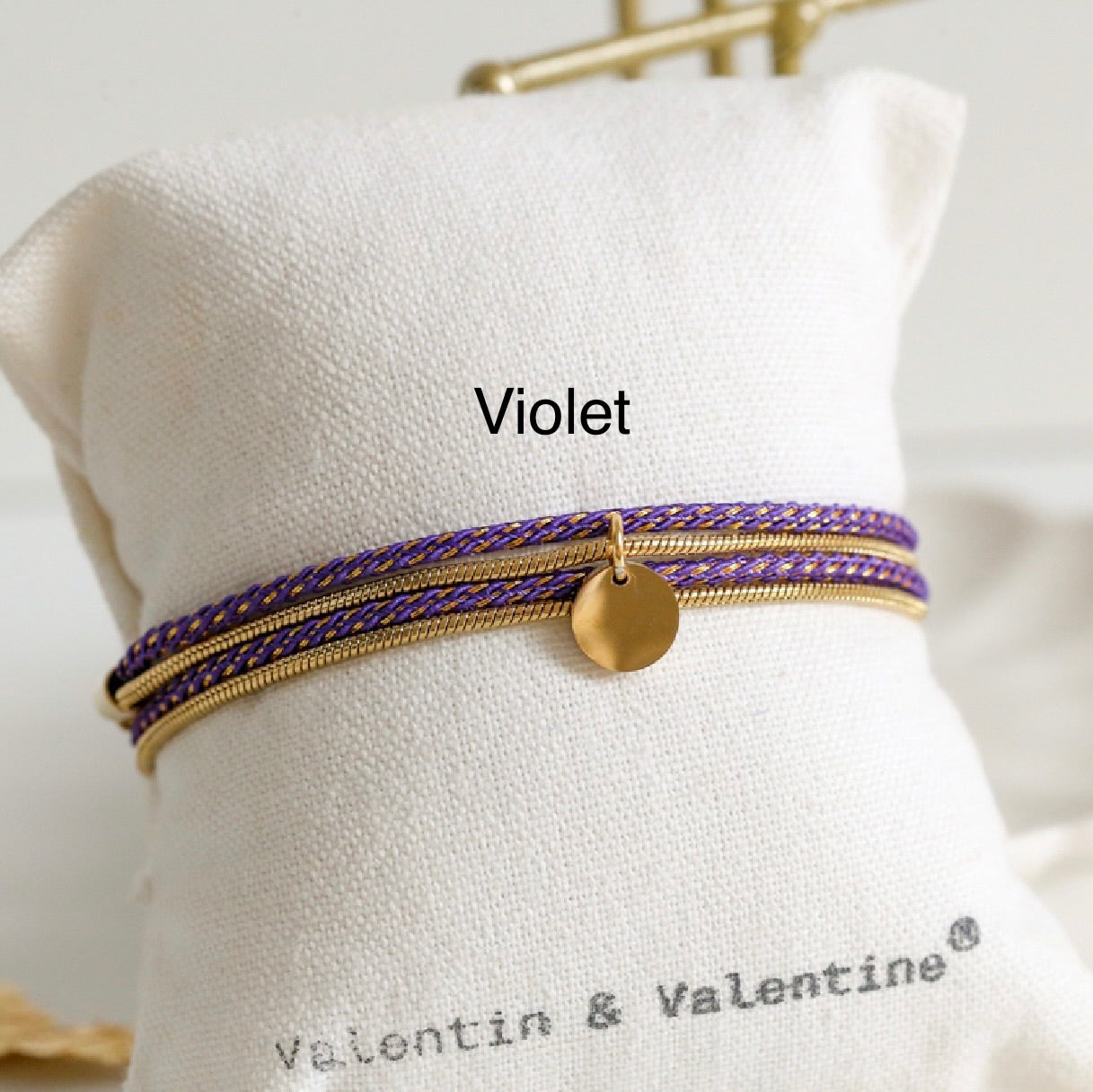 Bijoux VALENTIN & VALENTINE 2 en 1 Violet