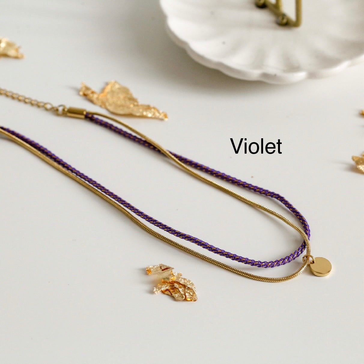 Bijoux VALENTIN & VALENTINE 2 en 1 Violet