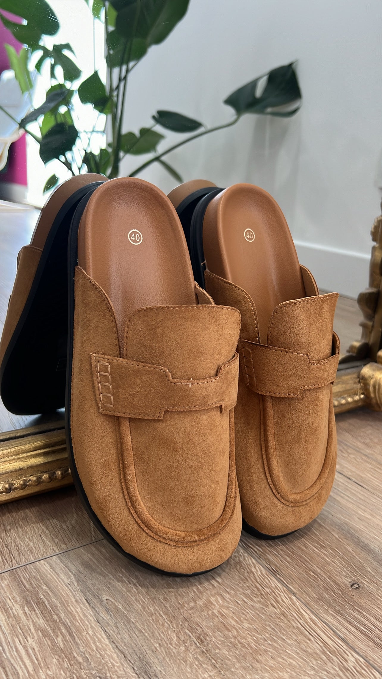 Mules AGLAÉ Camel
