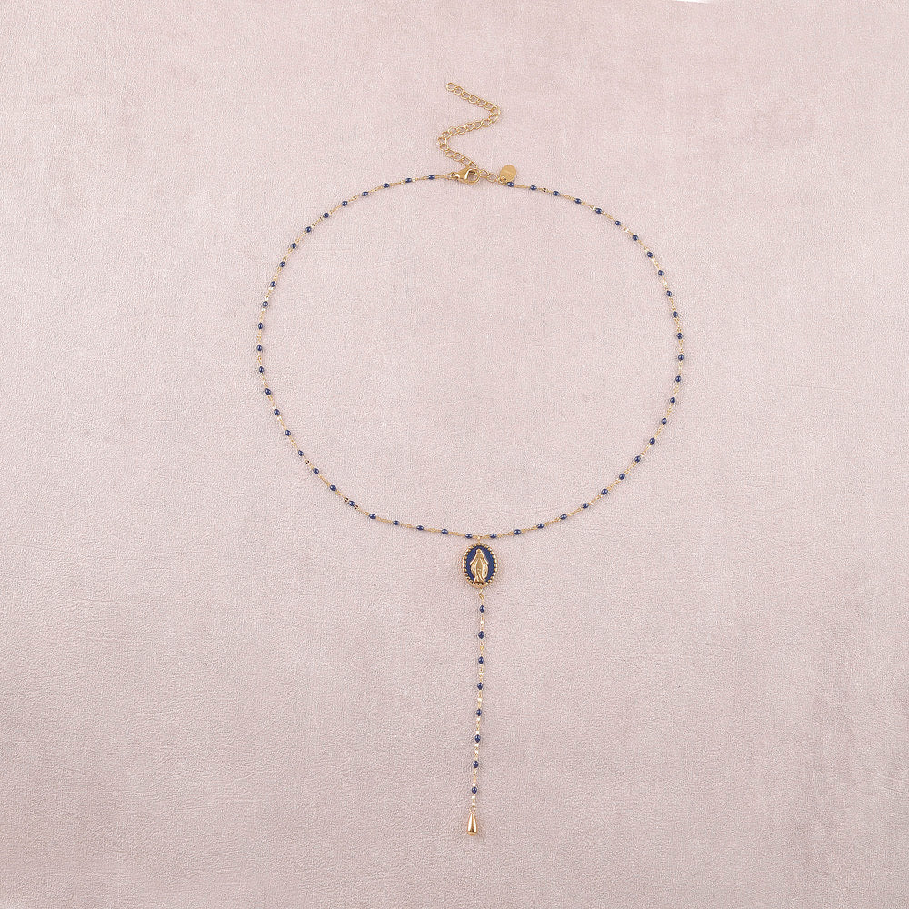 Collier cravate ELISKA Bleu marine