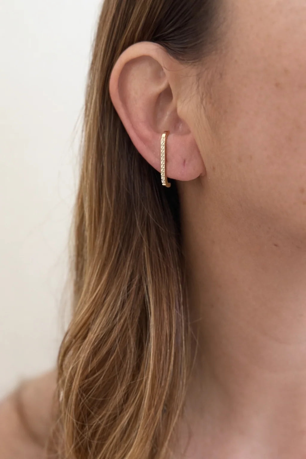 Boucles d’oreilles Élise – Acier inoxydable doré
