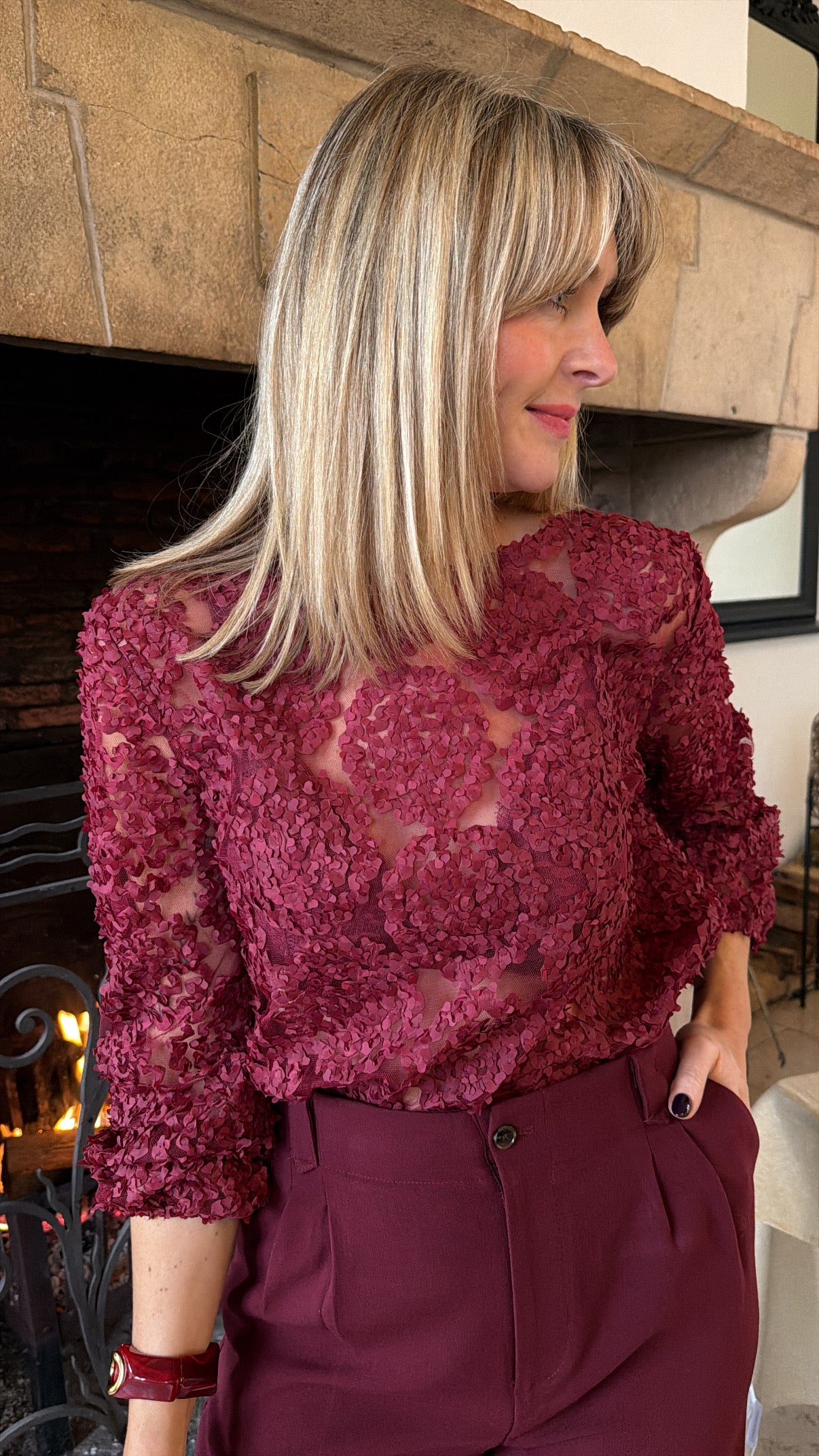 Blouse IRMA Bordeaux