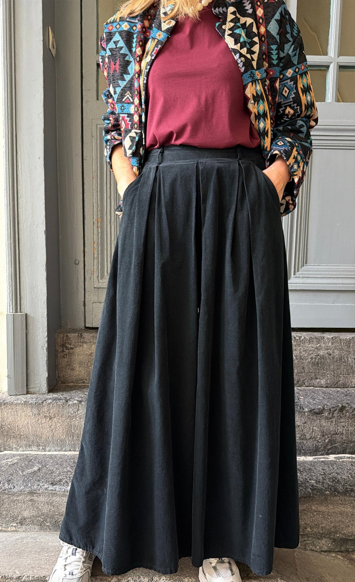 Pantalon EMY velours noir