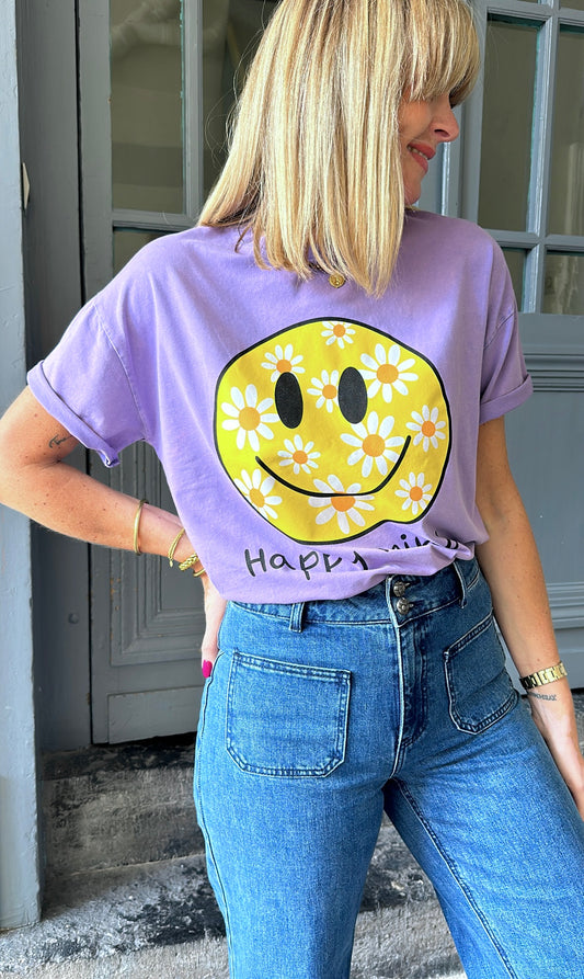 T-shirt HAPPY MIND Violet