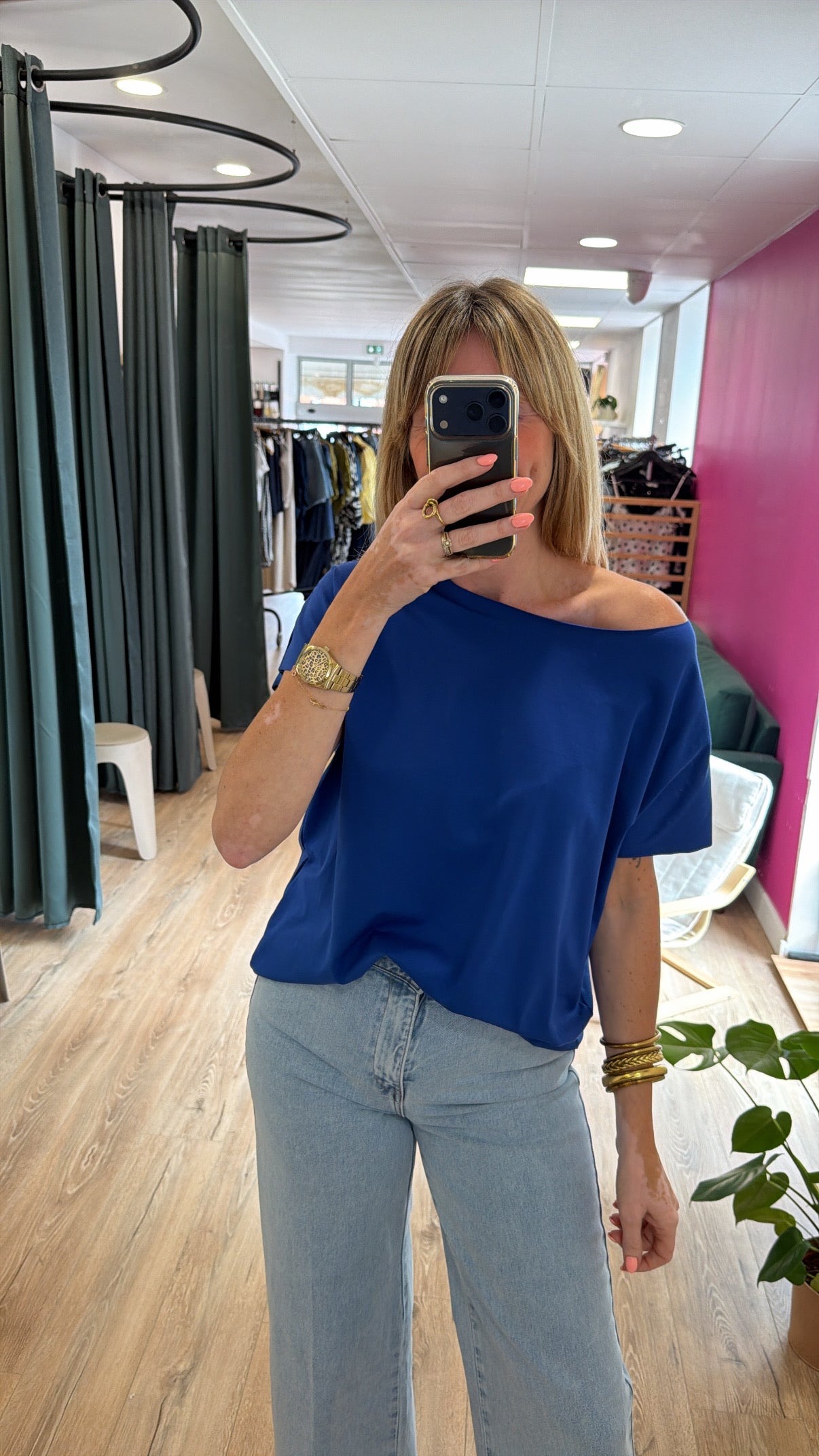 T-shirt GIGI Bleu électrique