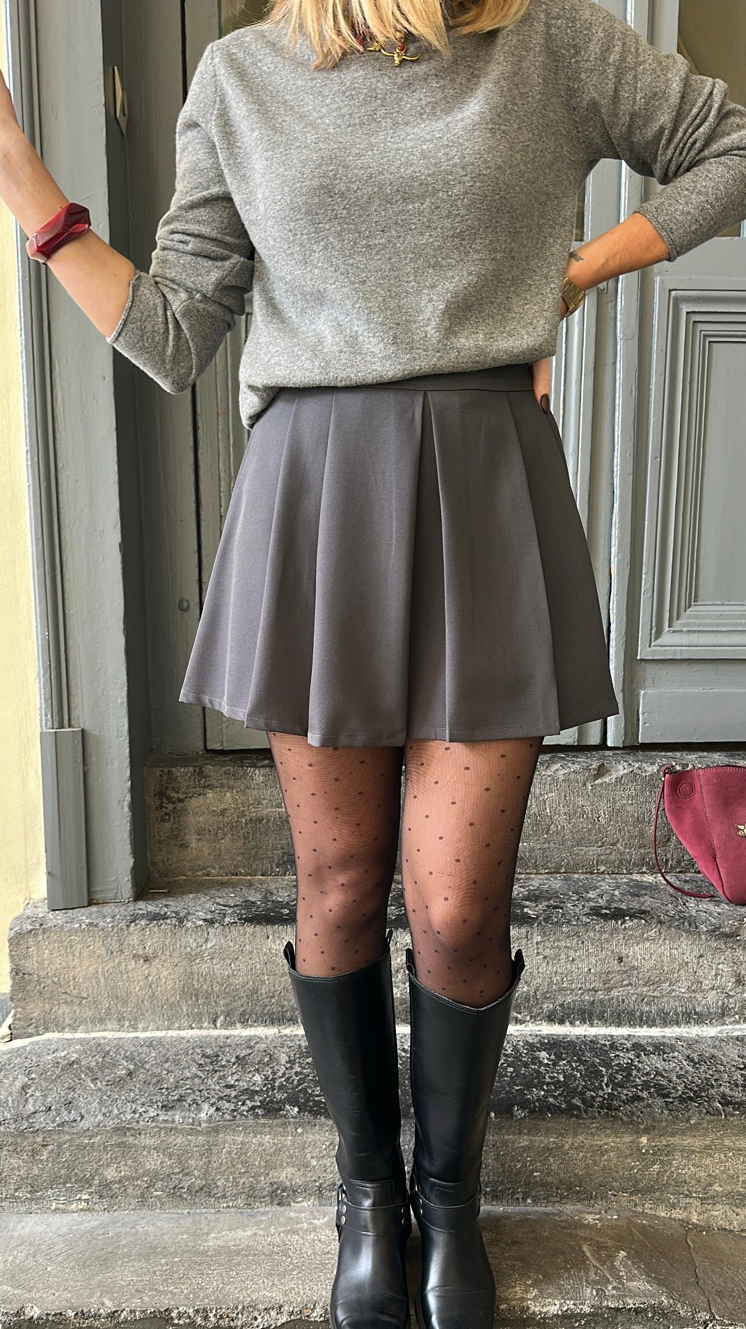 Jupe SARA Gris Anthracite