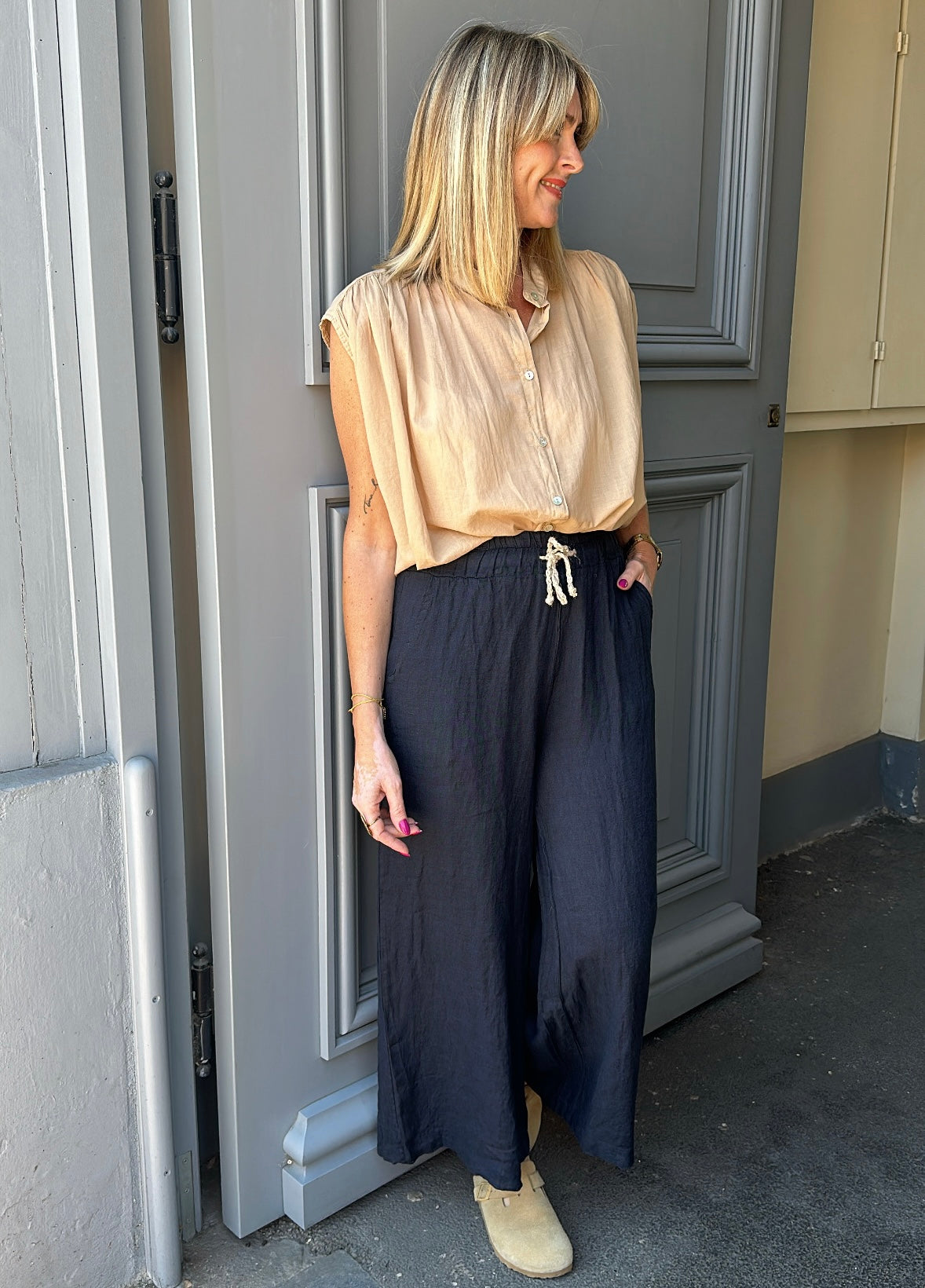 Pantalon ZAKARI Bleu marine