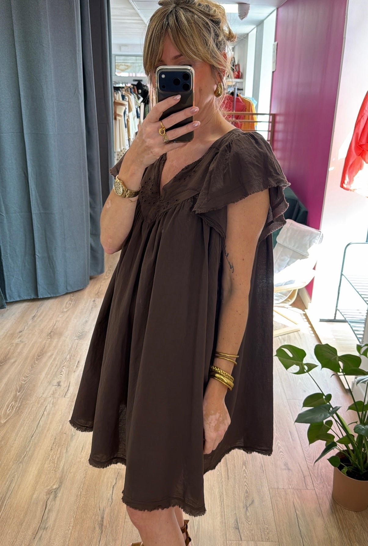 Robe MONISE Chocolat