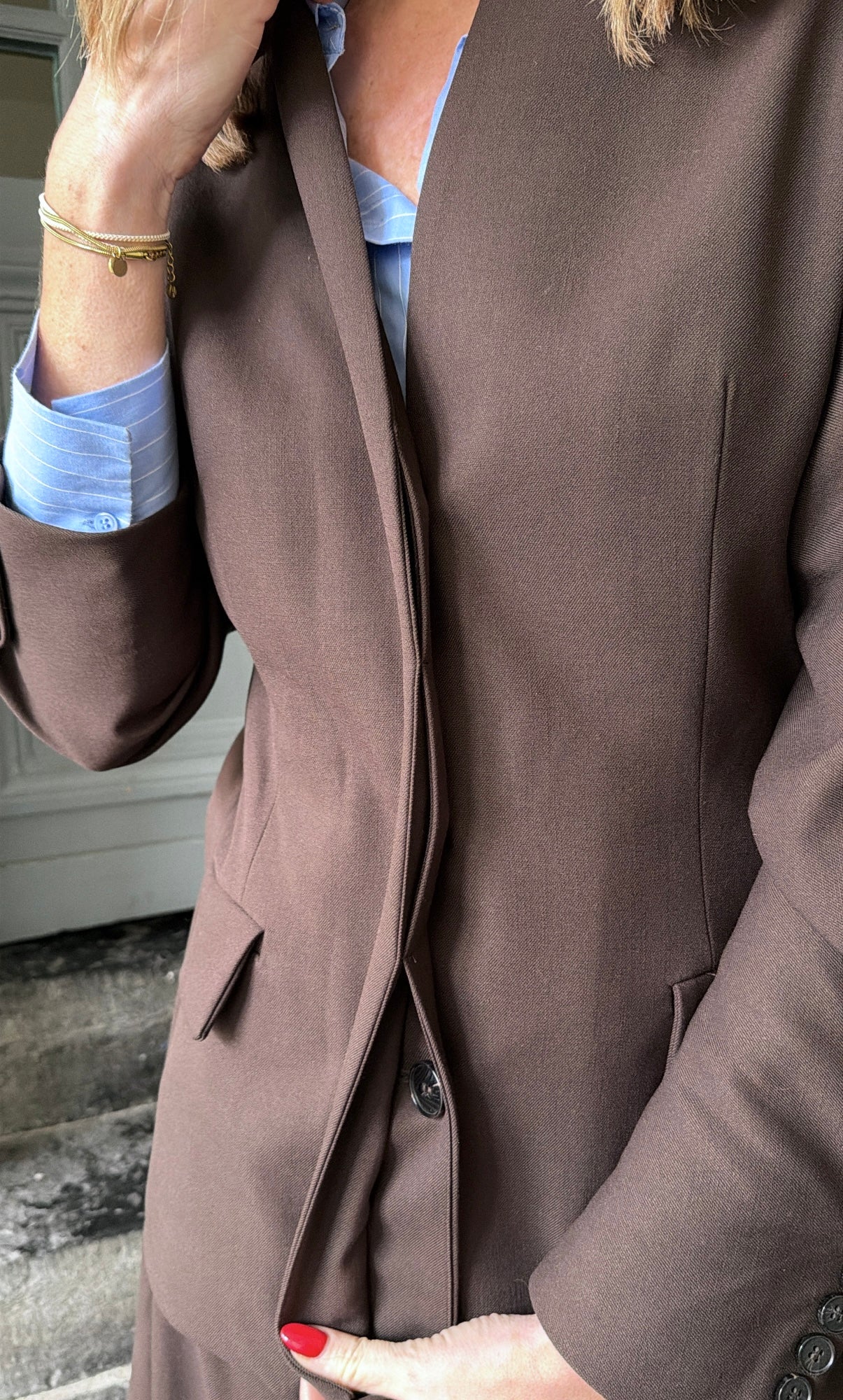 Blazer CHARLÈNE Marron