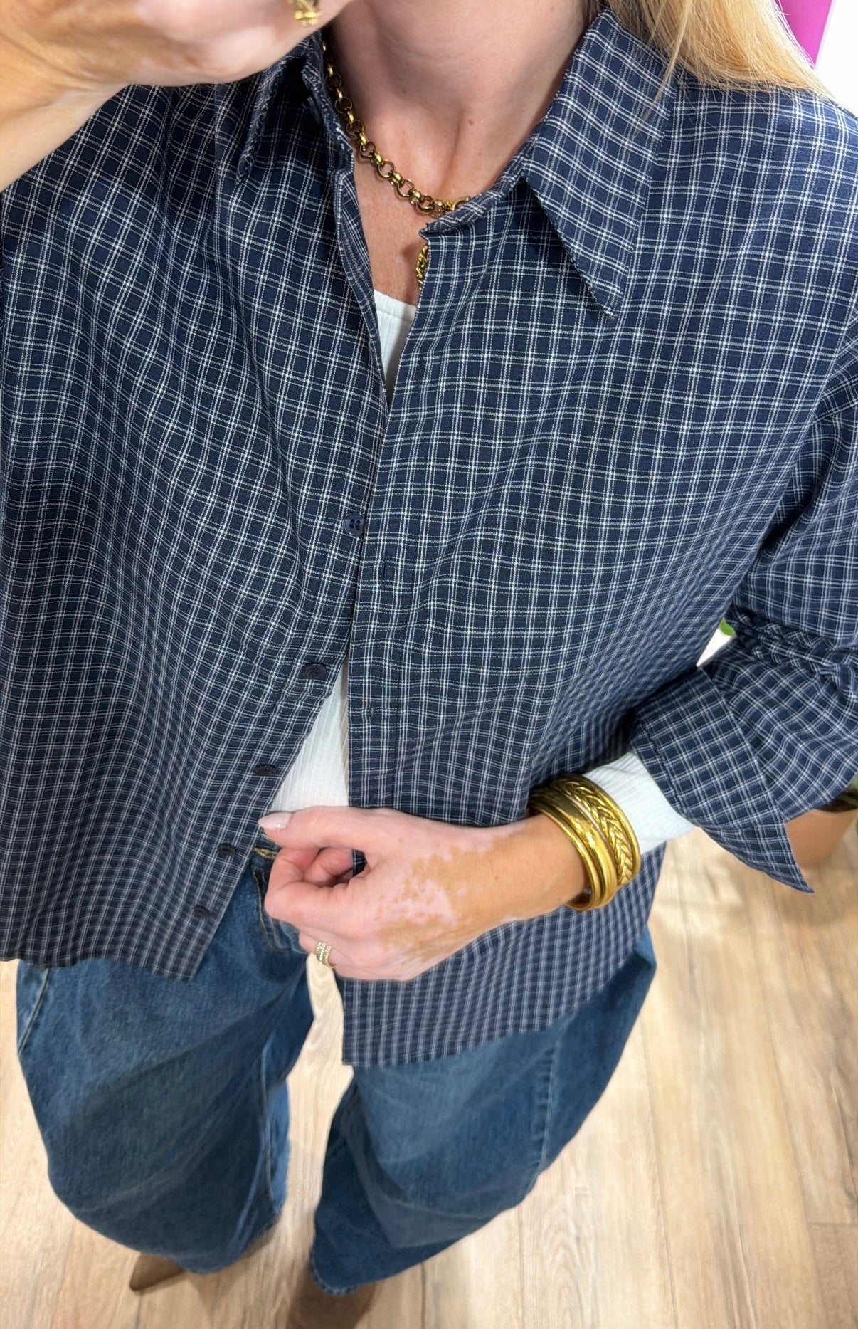 Chemise LUNELLE Bleu marine