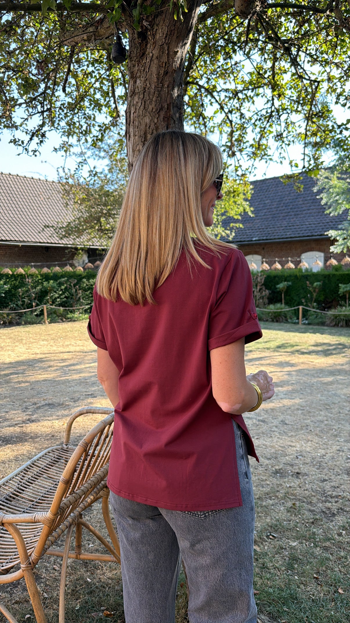 T-shirt KYOTO Bordeaux