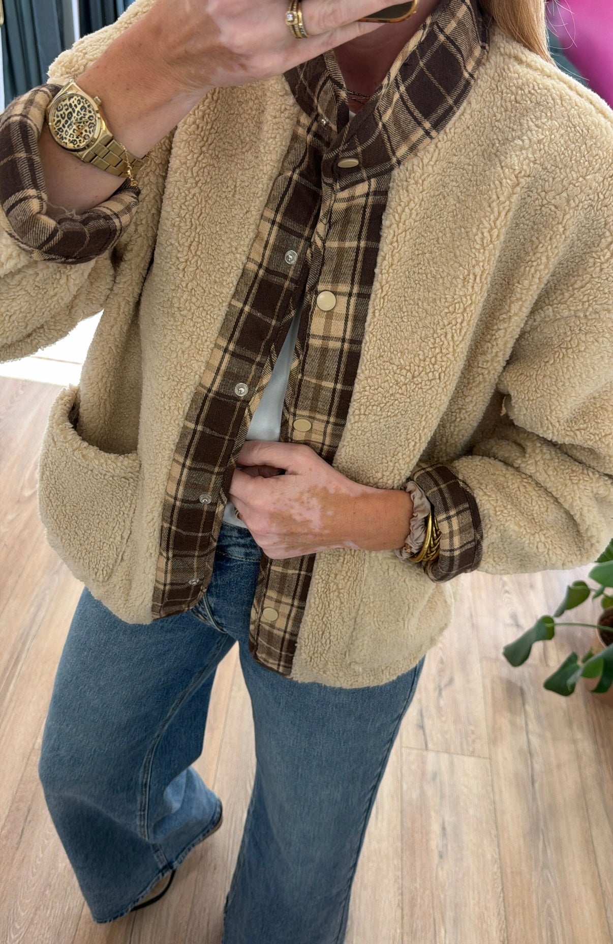 Veste LOU Chocolat/Ecru