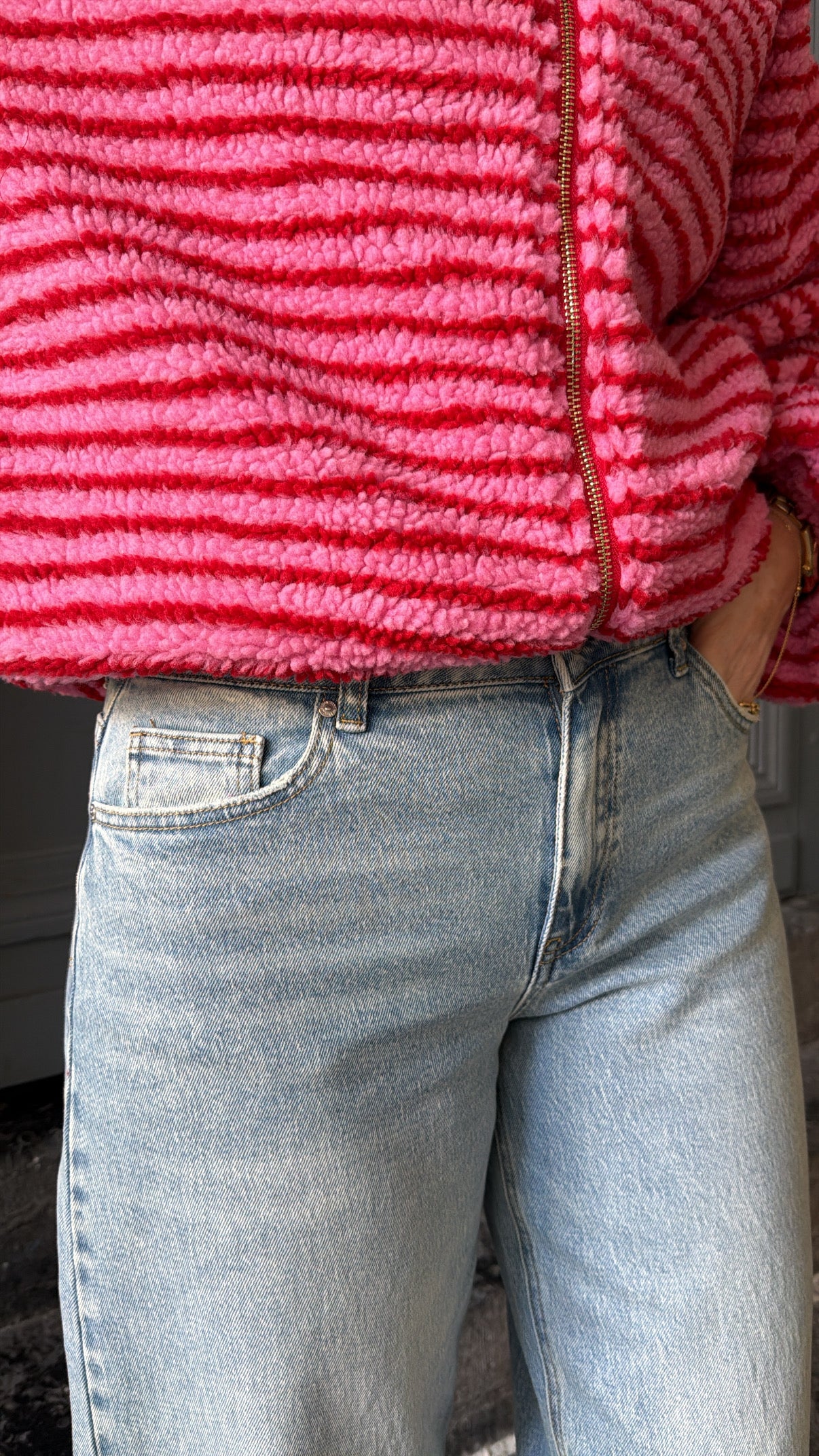 Jean barrel CASSIAN Denim clair