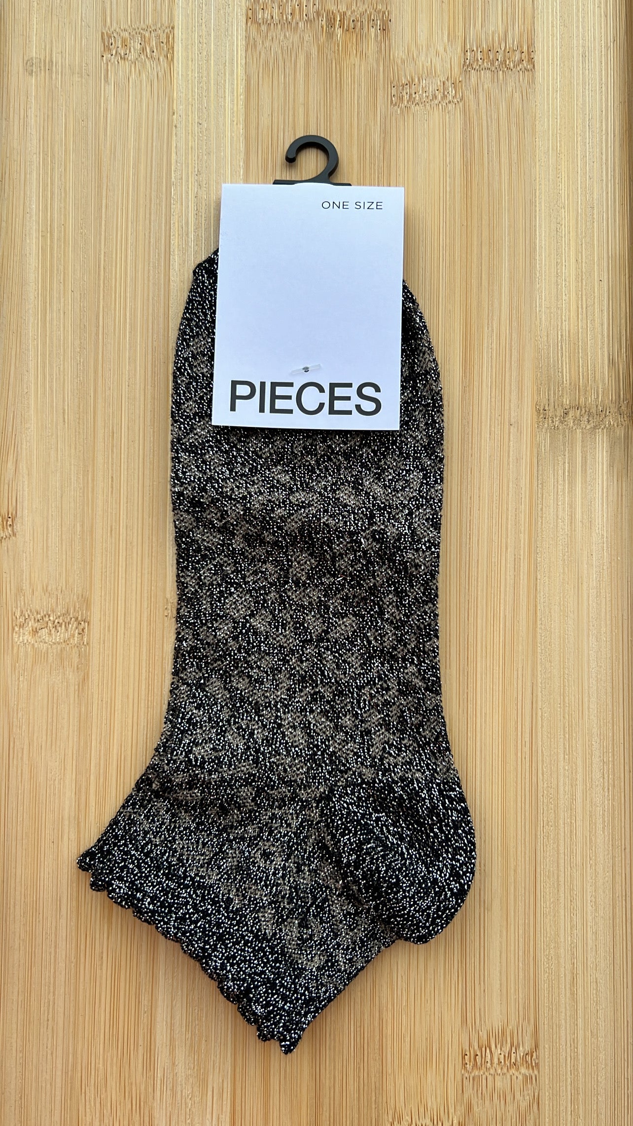 Chaussettes socket SEBBY PIECES Noir/Léopard