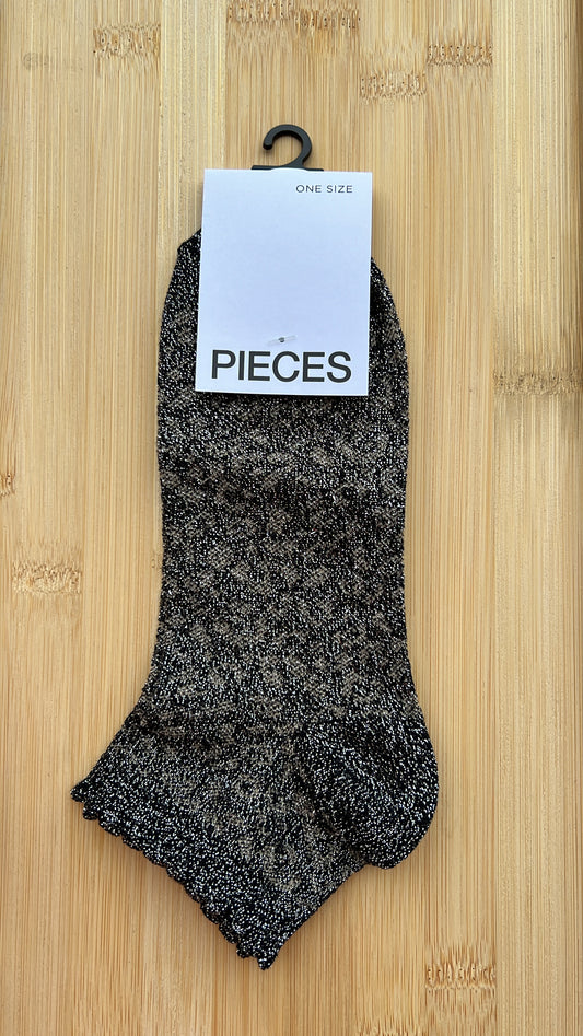 Chaussettes socket SEBBY PIECES Noir/Léopard