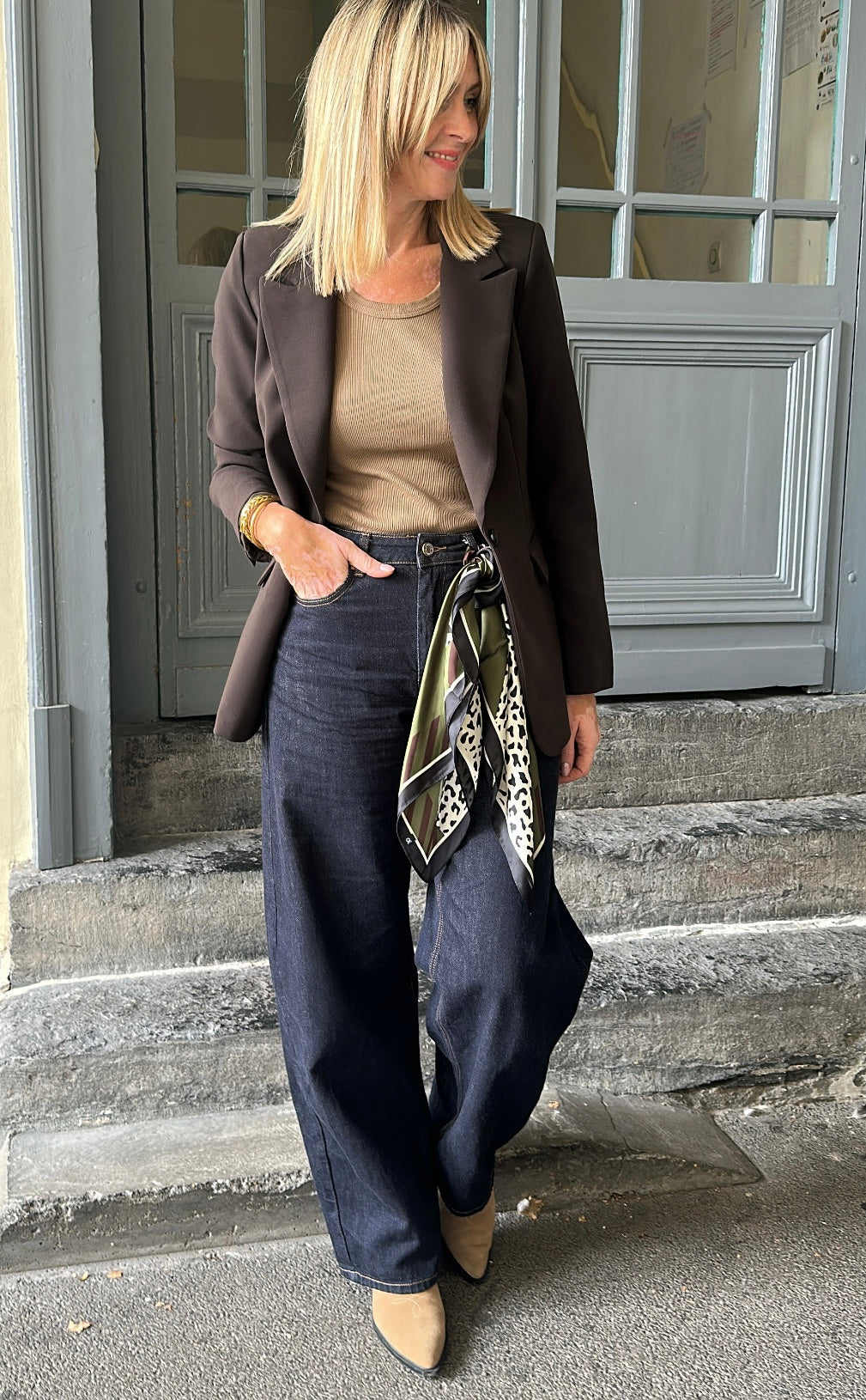 Blazer MÉGANE Chocolat