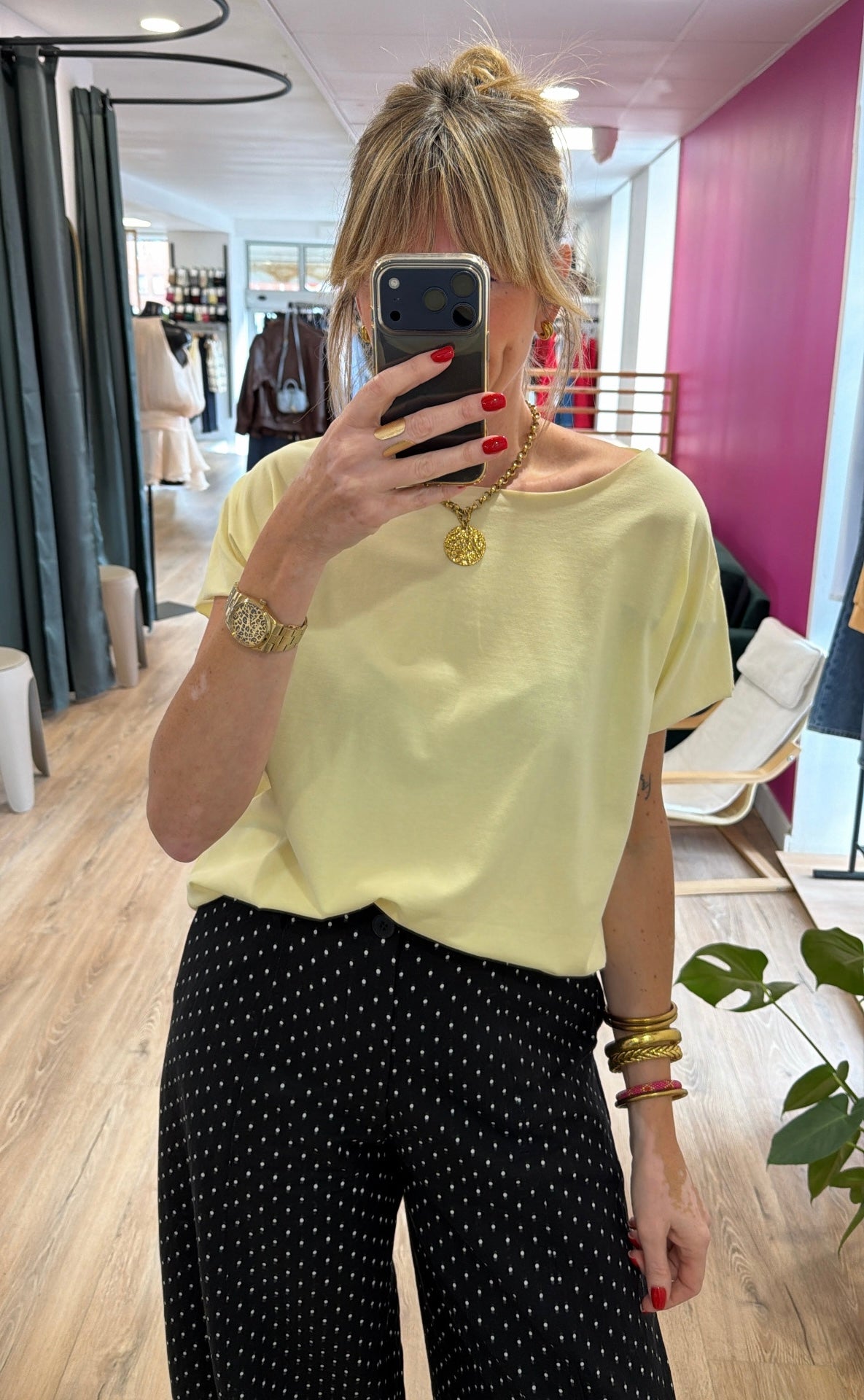 T-shirt GIGI Jaune beurre