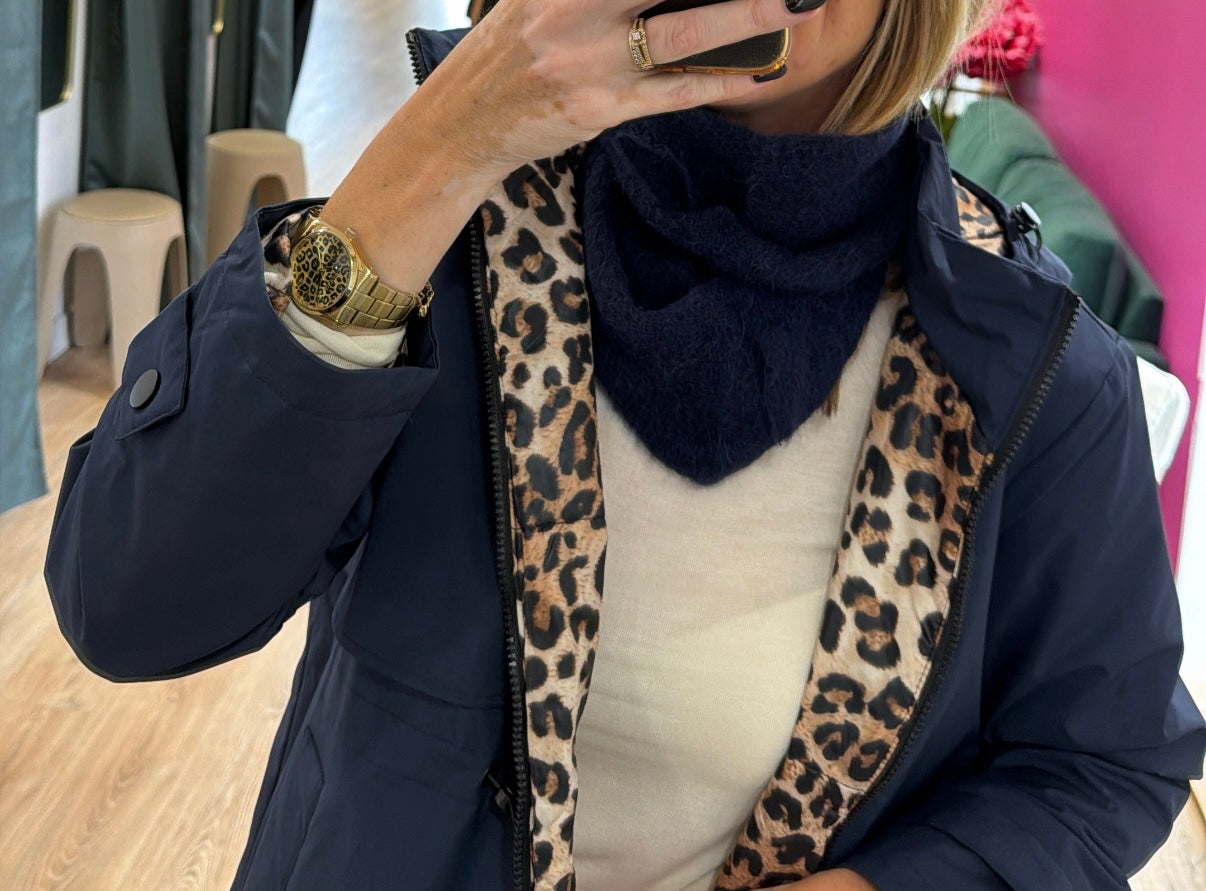 Foulard triangle REMI Bleu marine