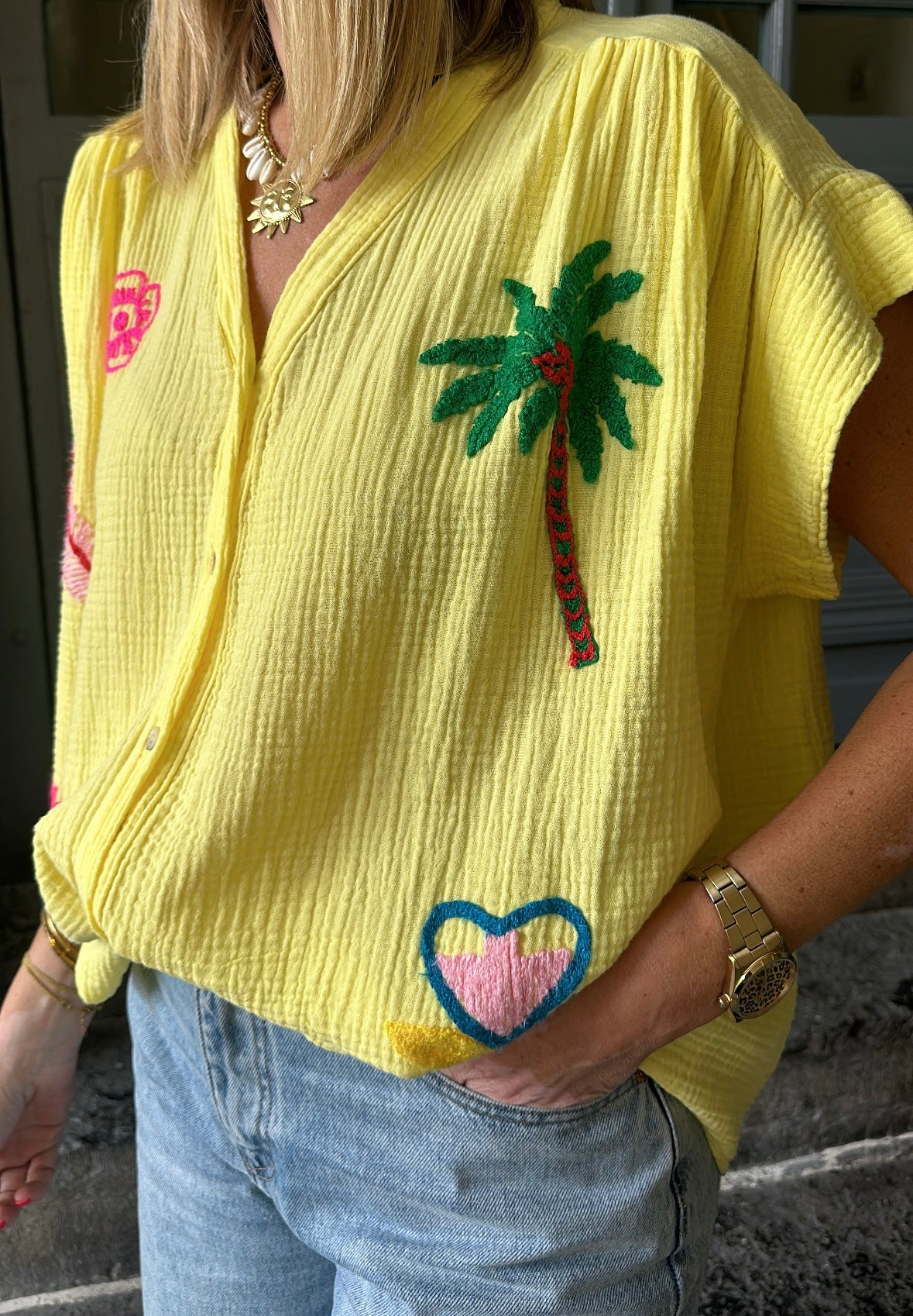 Chemise LAURA Jaune