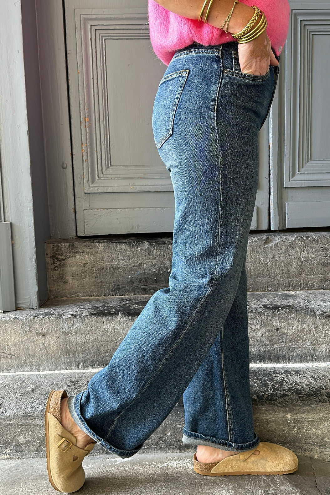 Jean flare AMINE Bleu Denim