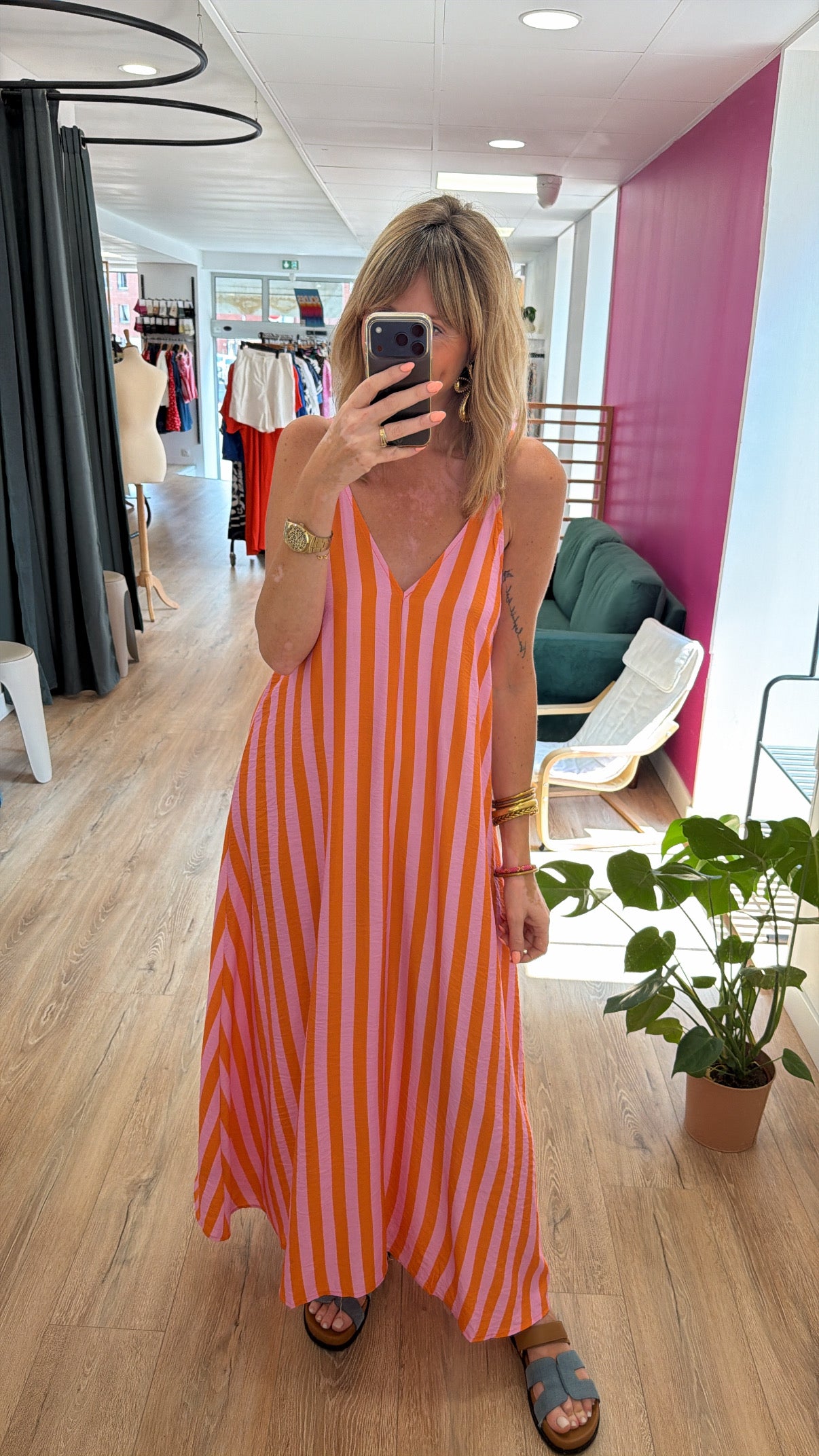 Robe CASSANDRA Orange/Rose