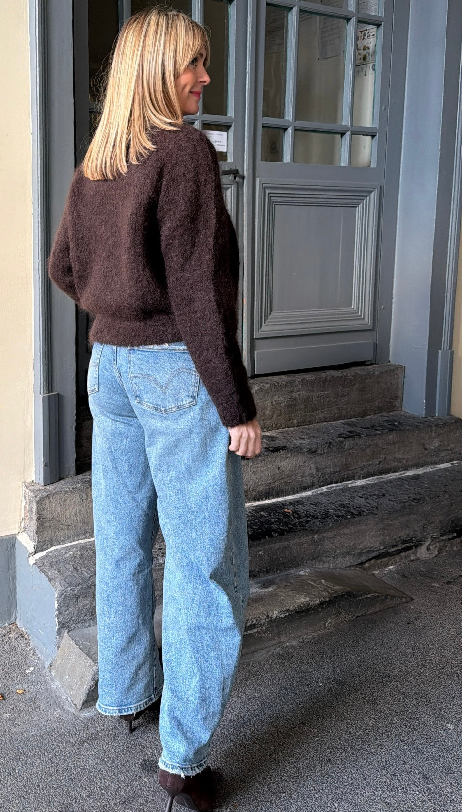 Pull LEONTINE Marron