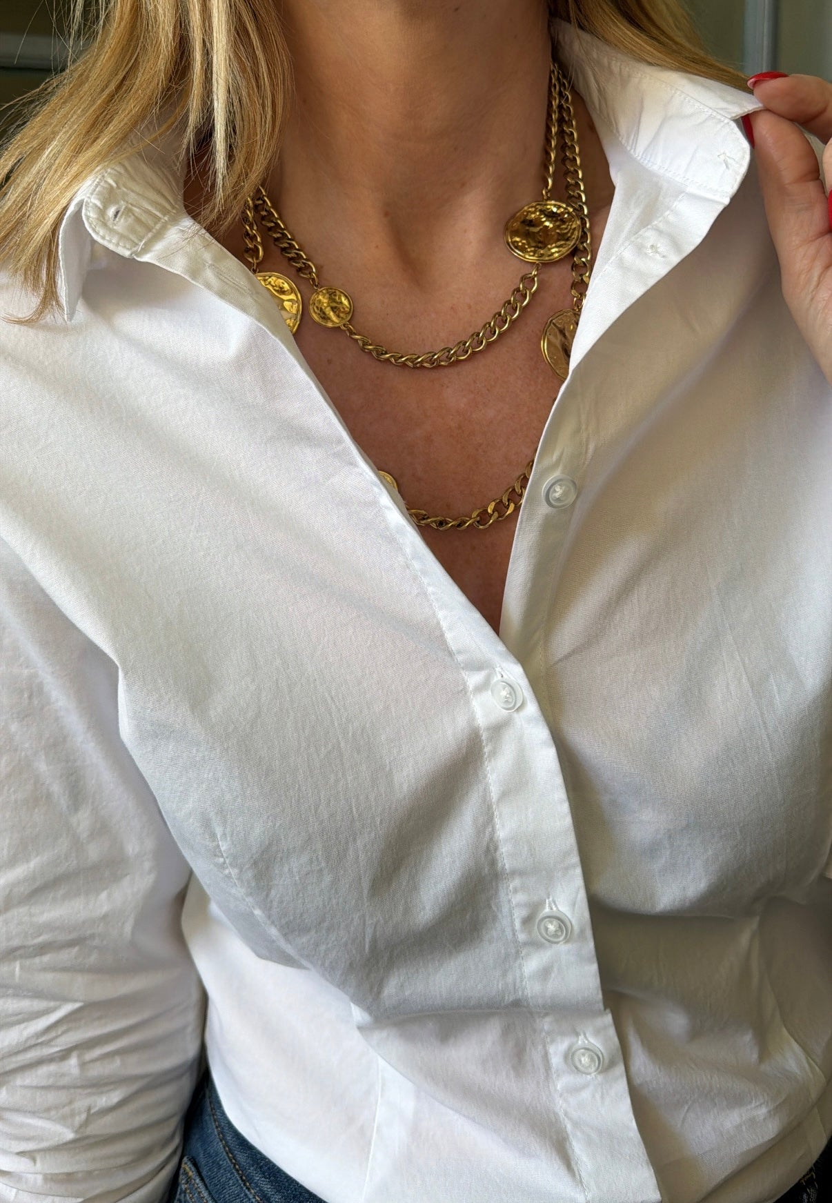 Chemise SUSSI blanche PIECES