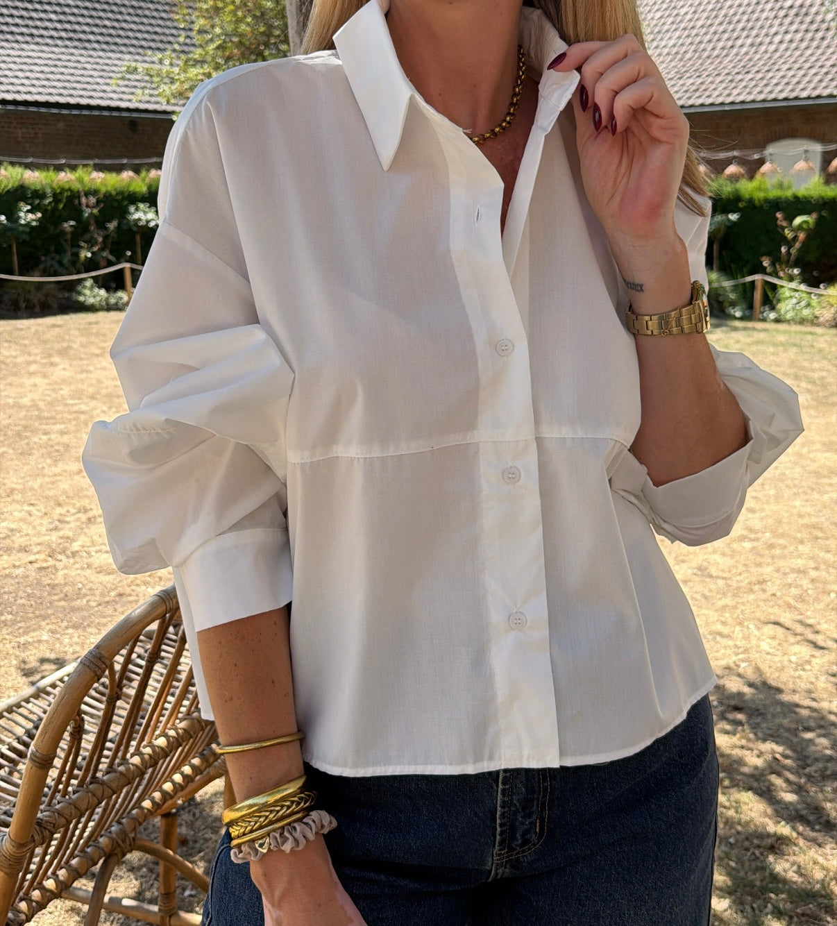 Chemise LEA Blanc cassé